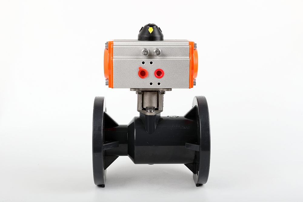 二道江气动法兰一体球阀